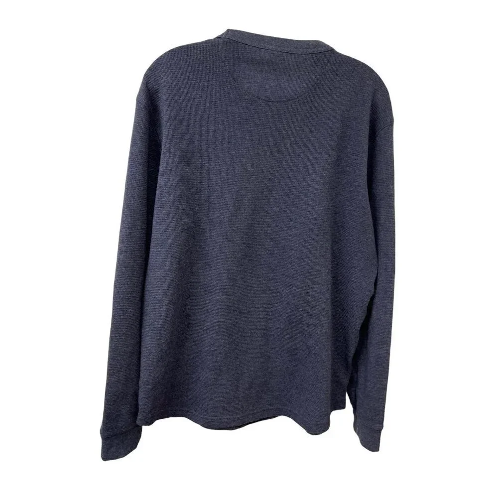 American Eagle Outfitters Navy Long Sleeve Super Soft Waffle Knit Shirt M